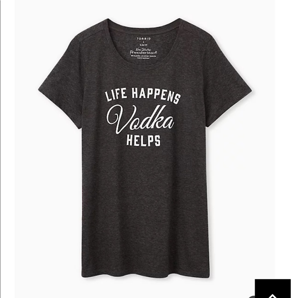 Torrid size 2 Graphic slim fit Crew Tee